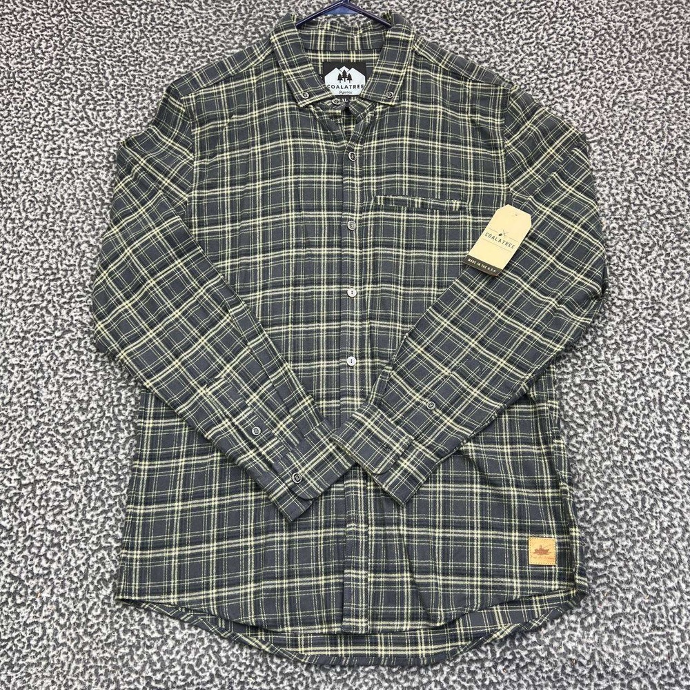 Coalatree Shirt Men Extra Large‎ Plaid Flannel Button Down Long Sleeve New XL